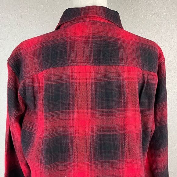 Arizona Buffalo Plaid Button Down Shirt Size M EUC - Picture 7 of 8